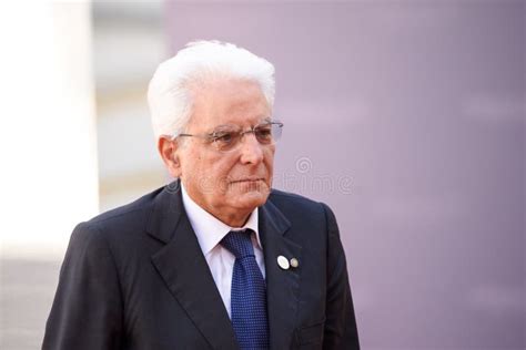 Sergio Mattarella, President of Italy Editorial Photo - Image of ...