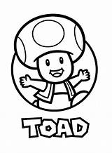 Toad Mario Coloring Pages sketch template