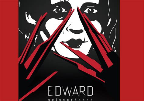 Edward scissorhands Movie poster on Behance