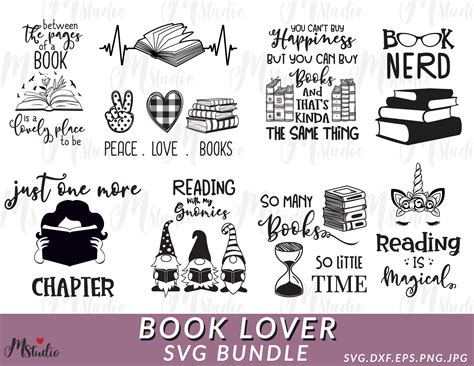 Reading SVG Bundle Book Lover Svg Bundle Book Svg Books SVG - Etsy