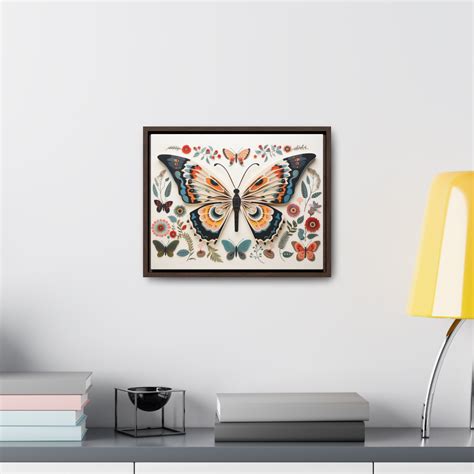 Scandinavian Paper Craft Framed Butterfly Wall Art 3D Decorative Insect ...