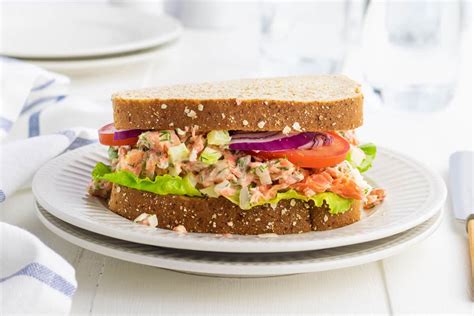 Salmon Salad Sandwich - The Kitchen Magpie