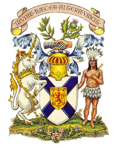 Nova Scotia coat of arms- The coat of arms of the province of Nova Scotia is the oldest ...