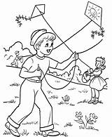 Free Printable Kite Coloring Pages For Kids sketch template