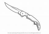 Huntsman Knife Sketch Coloring Page sketch template