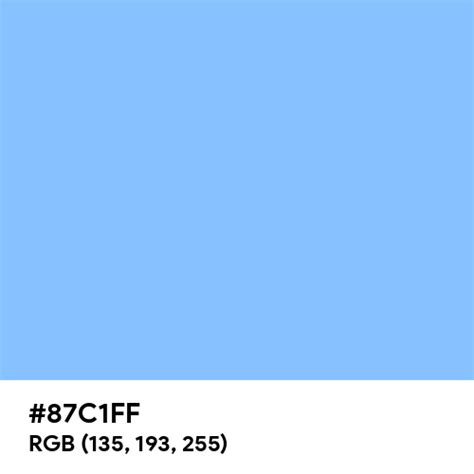 Glossy Light Blue color hex code is #87C1FF