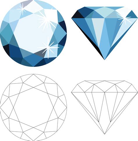 Download Vector Diamond Photography Sparkling Stock.Xchng Illustration Diamonds Clipart PNG Free ...