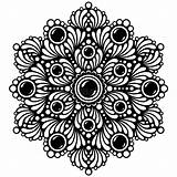 Mandala Highly Detailed Ornamental Design Stock Vector  Illustration sketch template