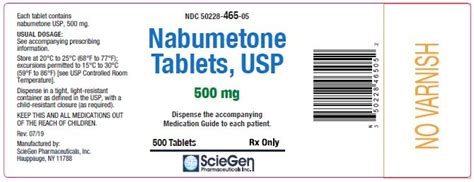 Nabumetone - FDA prescribing information, side effects and uses