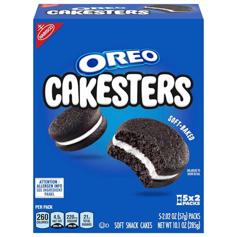 Amazon.com: OREO Cakesters Soft Snack Cakes, 5 - 2.02 oz Snack Packs ...