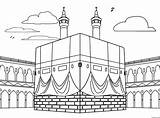 Islam Kaaba Coloring Page » Turkau sketch template