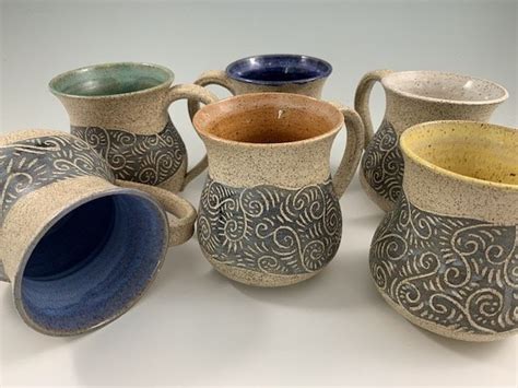 Handmade Stoneware Coffee Mugs