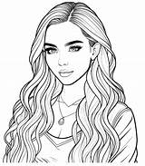 Beautiful Teenage Girl Coloring Page Free Printable Pages For  sketch template