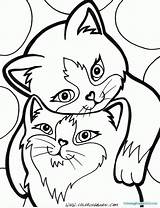 Easy Cat Face Coloring Pages sketch template