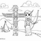Native American village coloring Pages  Hellokidscom sketch template