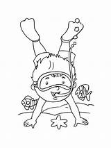 Scuba Diving Coloring Pages  Best For Kids sketch template
