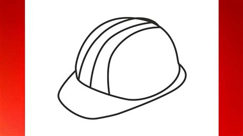 Construction Hat Drawing