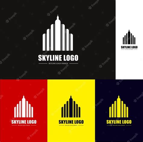 Premium Vector | Skyline logo design