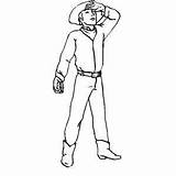Prospector With Gold Coloring Page sketch template