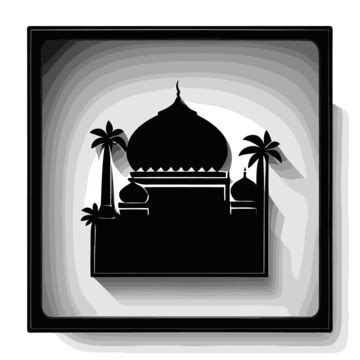 Ramadan Mosque Silhouette PNG Images, Black Mosque Icon, Black Icons ...