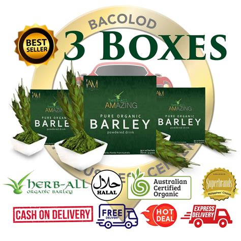 3 Boxes Amazing Pure Organic Barley Powder - IAM Worldwide Bacolod Business Center