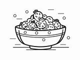 Tasty Cereal Coloring Page  sketch template