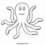 Octopus Coloring Pages Free Printable PDF sketch template