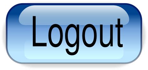 Logout Button.png Clip Art at Clker.com - vector clip art online, royalty free & public domain