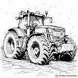 Realistic Tractor Coloring Pages  Free & Printable sketch template