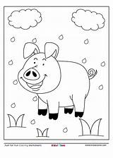 Baby Pig coloring Page  KidzeZone sketch template