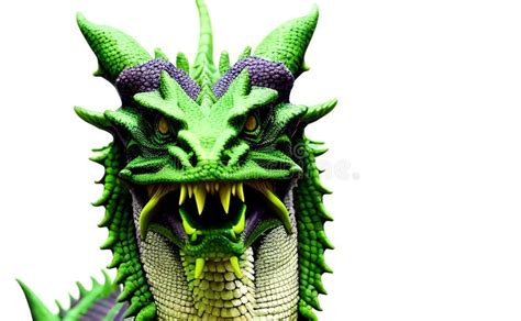 Dragon Animal on White Background. Happy St Patricks Day Background Banner Generative AI Stock ...