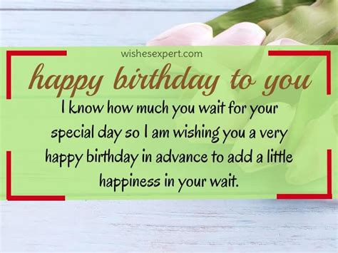 55 Best Happy Early Birthday Wishes-Birthday In Advance