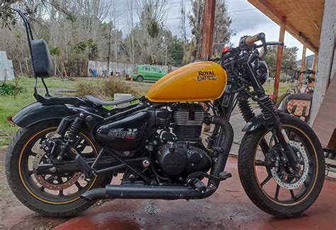 Royal enfield meteor 350 modified bobber with single seat looks dope – Artofit