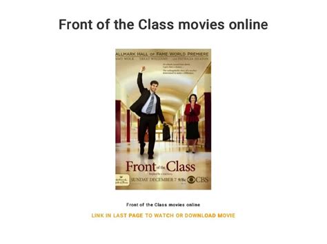 Front of the Class movies online