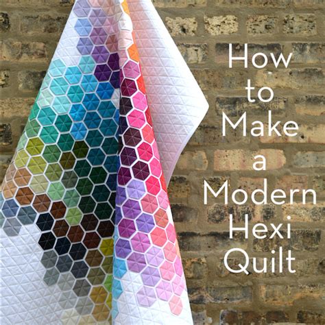 Make It: Modern Hexagon Quilt | Hexagon quilt pattern, Hexagon quilt, Hexagon quilt tutorial