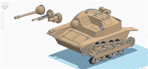 STL file Tankette TKS 1:16 RC Tank Polish Tank 4 Variants Easybuild 🪖 ・3D print design to ...