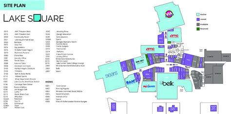 Lakeland Square Mall Map