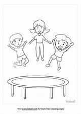 Jumping Coloring Pages sketch template