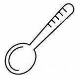 Measuring spoon Outline coloring Book Page Line Art Drawing  Premium sketch template