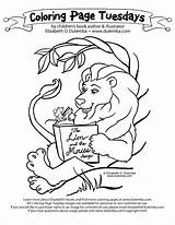 dulemba Coloring Page Tuesday  The Lion And Mouse sketch template