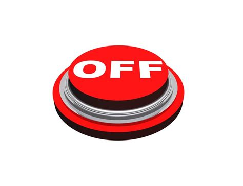 Off button press icon drawing free image download
