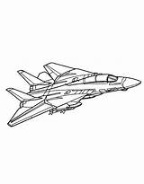 Military Jet Drawing Coloring Page sketch template