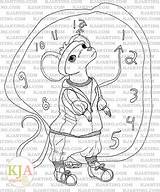 Hickory Dickory Dock Coloring Page Line Art Printable 00157  Etsy sketch template