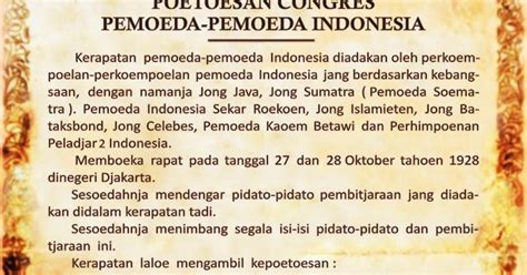 Mengingat Sejarah Peristiwa Sumpah Pemuda 28 Oktober 1928 - Pemuda Pacitan