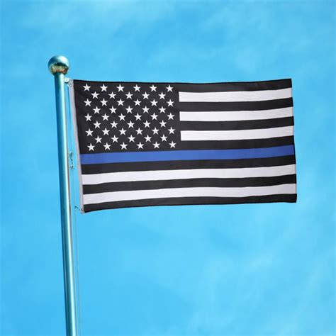 Blue And White American Flag