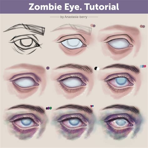 Zombie Eye. Tutorial by Anastasia-berry on DeviantArt | Zombie eyes ...