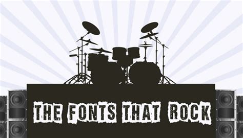 The Fonts that Rock: Collection of 44 Astonishing Free Rock Band Fonts