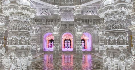 Architecture - Interior Swaminarayan Akshardham Mandir Robbinsville New Jersey U.S [3200 1680 ...