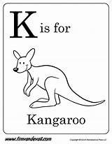 K is For Kangaroo Printable  Tims Printables sketch template
