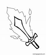 63 Sword Coloring Pages  ColoringPagesOnlycom sketch template